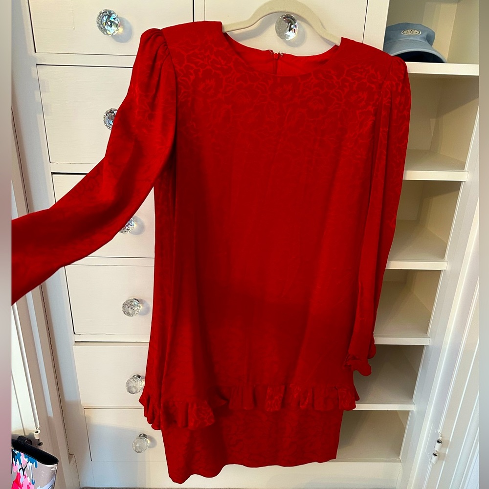 Carolina Herrera Long Sleeve Knee Length Dress